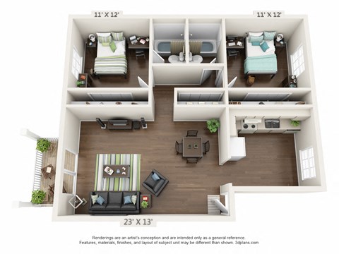 a floor plan of the villas at houston levee west apartments in cordova,